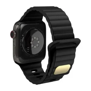 Correa De Silicona Apple Watch Ultra 49mm Broche Negro Jb-0315