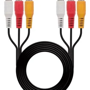 Cable 3x3 Rca 1.5 Metros Audio Y Video
