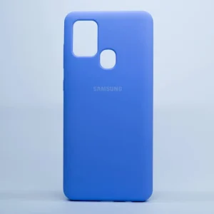 Carcasa Samsung A21s Silicon Case Azul