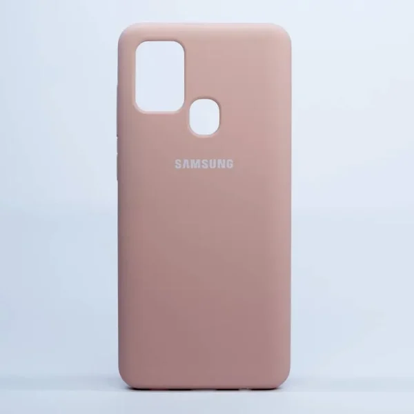 Carcasa Samsung A21s Silicon Case Rosado