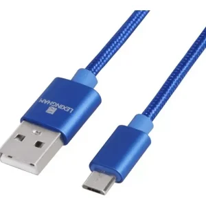 Cable Carga Rapida 5a Micro Usb Ontec C250 Azul Reforzado Tela