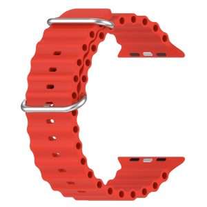 Correa De Silicona Apple Watch Ultra 49mm Rojo